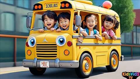 Wheels on the bus go up and down - go round and round - Nursery Rhymes & New Kids Songs | Part-21