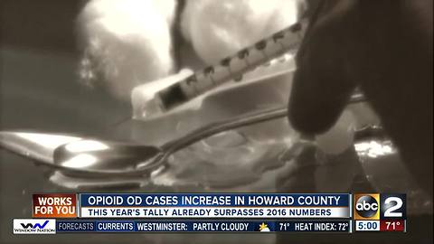 Howard Co. opioid related overdoses, deaths surpass 2016's total