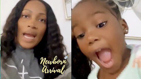 "She So Stubborn" Erica Dixon's Daughter Embrii Does NOT Want To Answer Mommy's Questions! 😂