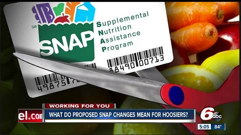 Big changes could be coming for thousands of Hoosiers who receive food stamps