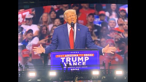 TurningPointAction PAC Donald J. Trump Entrance, Glendale, Arizona. 8/24/24