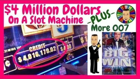 💥Unbelievable! $4,016,179 Slot Machine Credit & 007 Wins💥