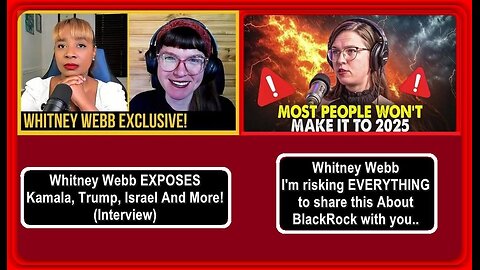 🚨Kamala, Trump, Israel And More! (Interview) & I'm risking EVERYTHING to share this. • Whitney Webb