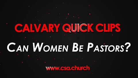 Can Women Be Pastors?