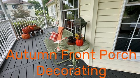 Country style Fall porch decor / slow living