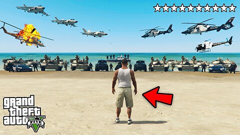 GTA 5 : Franklin Vs Police & Military In Gta 5 ! (GTA 5 mods)