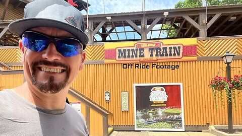 RUNAWAY MINE TRAIN at SIX FLAGS GREAT ADVENTURE, Jackson, New Jersey, USA [Off Ride Footage]