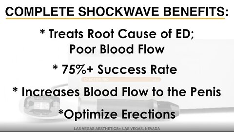 DOES SHOCKWAVE work for ERECTILE DYSFUNCTION