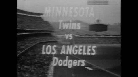 1965-10-10 World Series Game 4 Minnesota Twins vs Los Angeles Dodgers