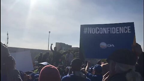 UPDATE 1: Opposition parties march against Zuma presidency in Cape Town (DfP)