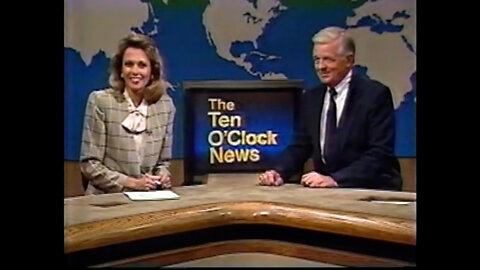 October 12, 1989 - Melanie Hastings & Chuck Marlowe Preview WTTV 10 PM News