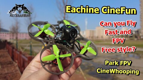 Eachine CineFun HD FPV Whoop FPV Freestyling In Park