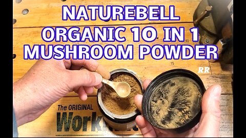 NatureBell Organic 10 in 1 Mushroom Powder, Good Stuff, 10 oz