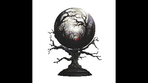 MYSTIC CRYSTAL BALL Cross Stitch Pattern by Welovit Cross Stitch | welovit.net | #welovitcrossstitch