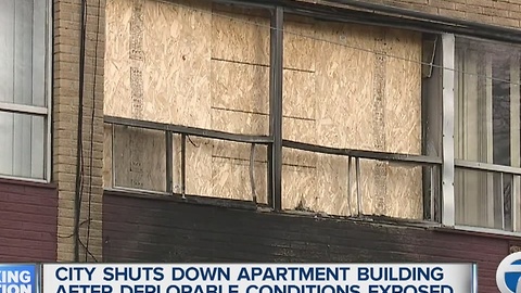 City shuts down apartment building after deplorable conditions exposed