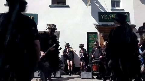 Beltane Border Morris-Three Ravens at Rochester Sweeps Festival 2018