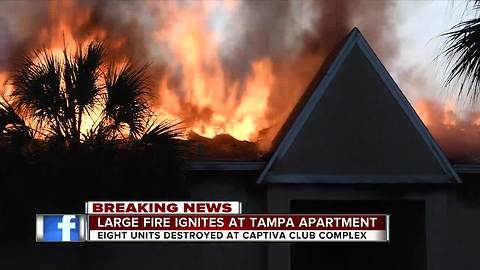 Good Samaritan kicks in doors, saves residents as Tampa apartment complex goes up in flames