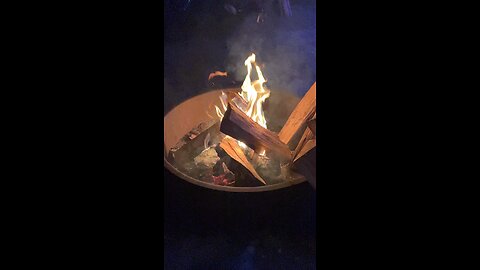 Relaxing campfire