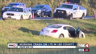 Vehicle crash on I-75 causes backup near Bonita Beach Road