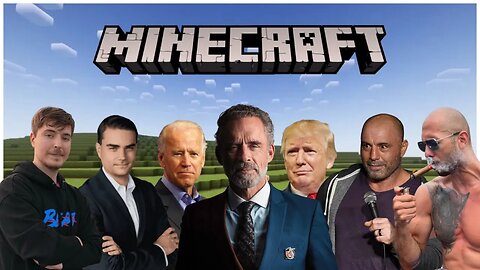 Best of Celebrities Playing Minecraft (MrBeast, Andrew Tate, Shapiro, Rogan, Biden, Trump, Peterson)