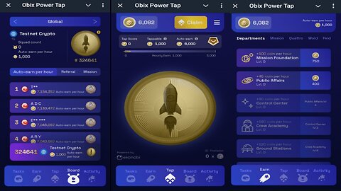 Obix Power Tap | Earn TON & $OBIX Token From The Start | New Telegram Crypto Mining Bot