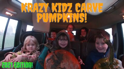 Krazy Kidz (and Cousins), Carve Pumpkins | Krazy Kidz Creations