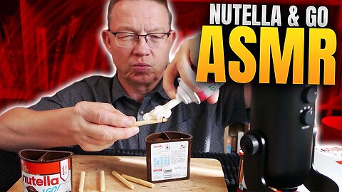 Nutella Mukbang ASMR, Nutella B - Ready With Whippy Cream as ASMR Eating Show Mukbang