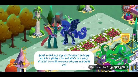 BEHOLD!!! Hipster Universe Shinning Armor!!! / MLP Nightmare Moon & Pharynx secret meeting!