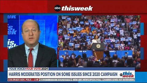 Gov Jared Polis Says It's A Good Thing Kamala Flip Flops