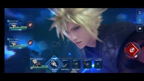 Final Fantasy VII Ever Crisis Co-op Battles Battling The Red Dragon Normal 2 Team Cloud