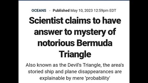 Scientist Claims To Have Answer To The Bermuda Triangle Mystery Paranormal News