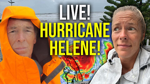 LIVE as Hurricane Helene hits!