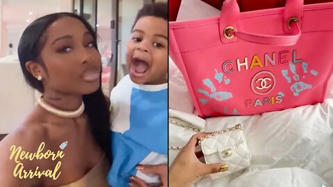 Lil Baby & Jayda Cheaves Son Loyal Buys Mommy A Custom Chanel Bag For Her 25th B-Day! 👛