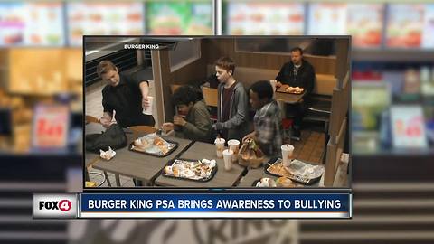 Burger King PSA raises awareness for bullying