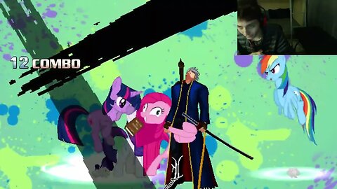 My Little Pony Characters (Twilight Sparkle, Rainbow Dash, And Rarity) VS Vergil In An Epic Battle