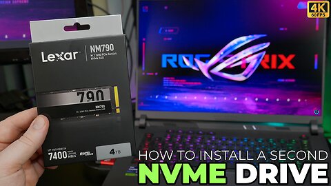 How to Install a Second NVME Drive in the ASUS ROG STRIX G16 Laptop