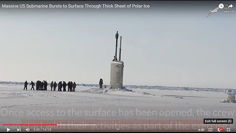 Massive US Submarine Bursts to Surface Through Thick Sheet of Polar Ice