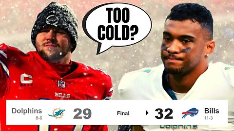 Buffalo Bills Need LAST SECOND FIELD GOAL To Beat Miami Dolphins In The Snow!