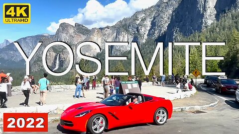 Yosemite National Park Tunnel View | The CROWDS and TRAFFIC are BACK at the vista area 4K HDR TRAVEL