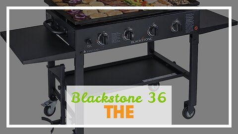 Blackstone 36 Inch Gas Griddle Cooking Station 4 Burner Flat Top Gas Grill Propane Fuelled Rest...