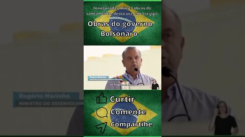 Inauguradas mais 3 obras de saneamento em Sergipe. #shorts #bolsonaro #bolsonaro hoje