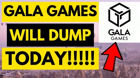 GALA GAMES WILL DUMP TODAY!!!!!? GALA COIN price prediction