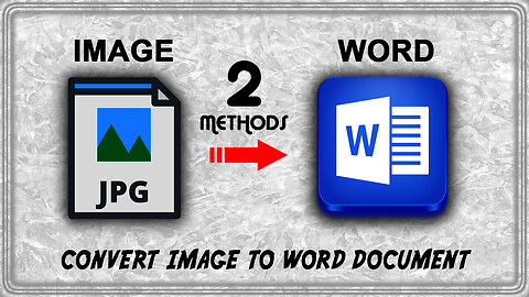 How To Convert Image To Word Document