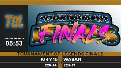 Tournament of Legends finale! M4Y15 vs WASAR replay! - DC Legends