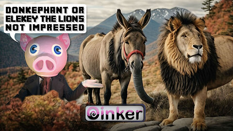 Donkephant or Elekey the Lion's not Impressed