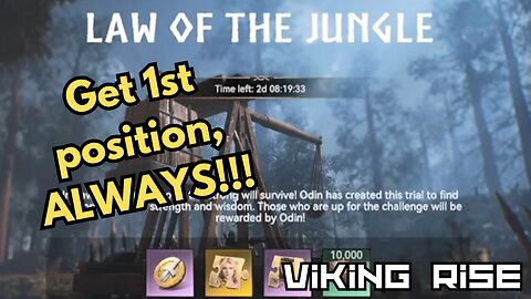 Viking Rise - Law of the jungle event complete guide - how to be get 1st position each time