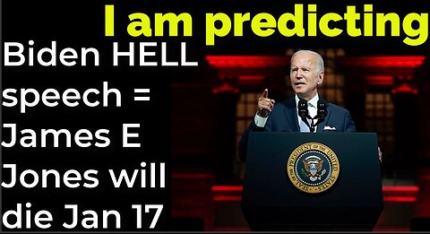 I am predicting: Biden HELL speech = James Earl Jones will die on Jan 17