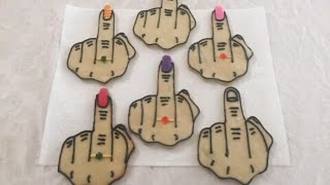 How To Decorate My Flip The Bird Cookies