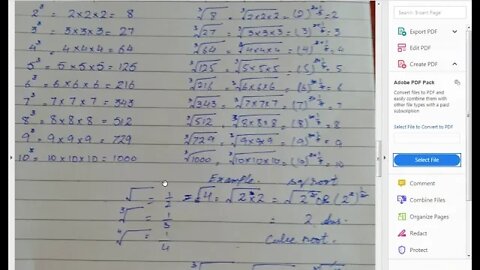 Class 5th Maths A Cube and Cube Root 17 8 2020