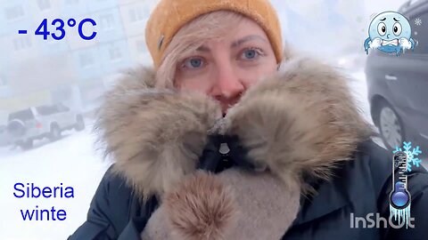 Cold stories | Norilsk | Siberia winter frost -43°C | Woman | Frostbite nose | Go to beauty saloon